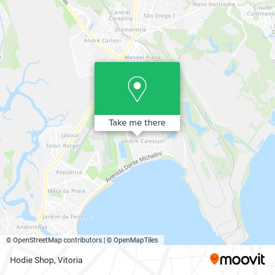 Hodie Shop map