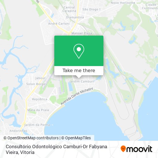 Consultório Odontológico Camburi-Dr Fabyana Vieira map