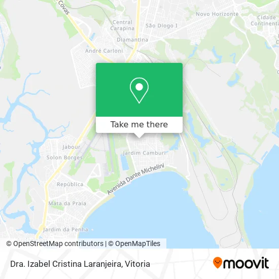 Dra. Izabel Cristina Laranjeira map