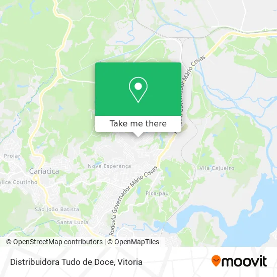 Distribuidora Tudo de Doce map