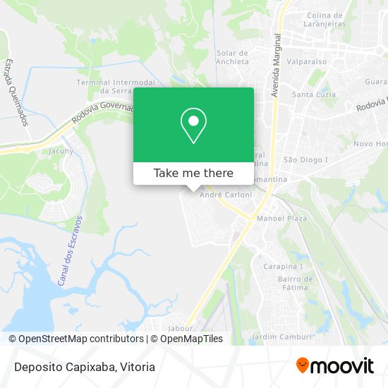 Deposito Capixaba map