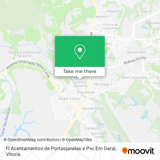 Fl Acentamentos de Portasjanelas e Pvc Em Geral map