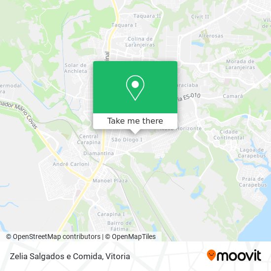 Zelia Salgados e Comida map