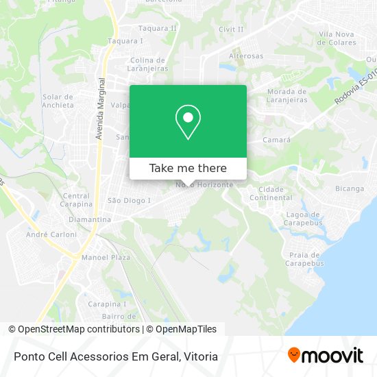 Mapa Ponto Cell Acessorios Em Geral