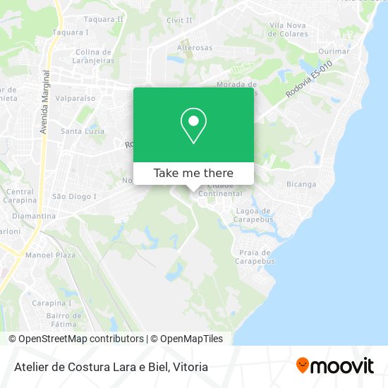 Atelier de Costura Lara e Biel map