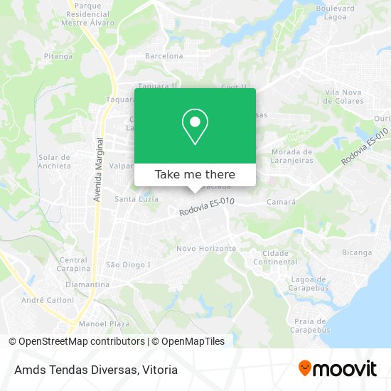 Amds Tendas Diversas map