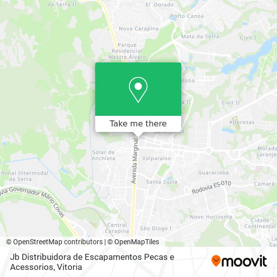 Jb Distribuidora de Escapamentos Pecas e Acessorios map