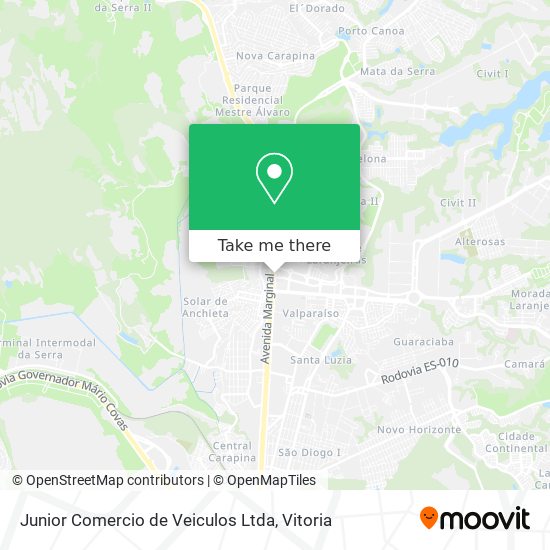 Junior Comercio de Veiculos Ltda map