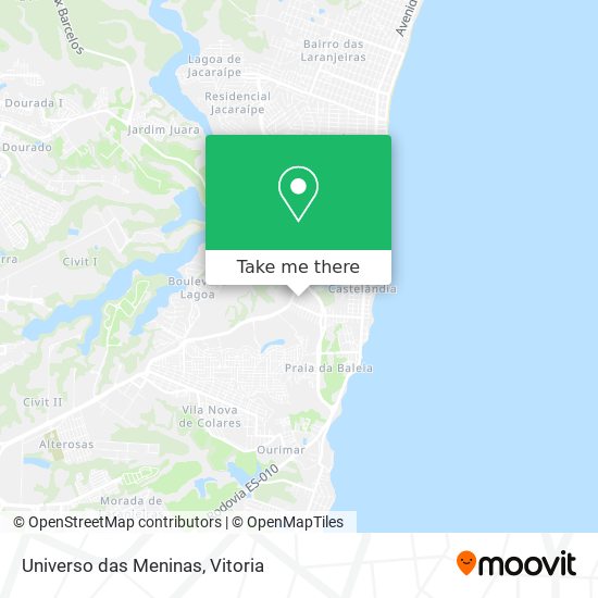 Universo das Meninas map