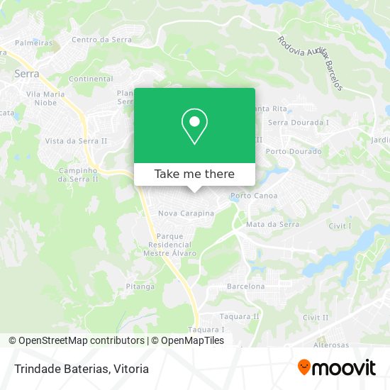 Trindade Baterias map