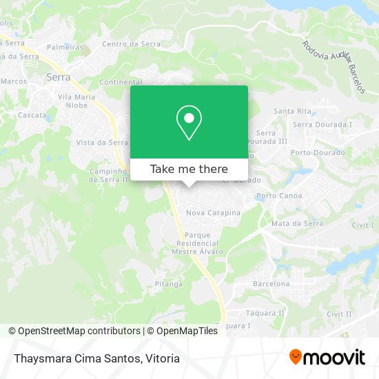 Thaysmara Cima Santos map