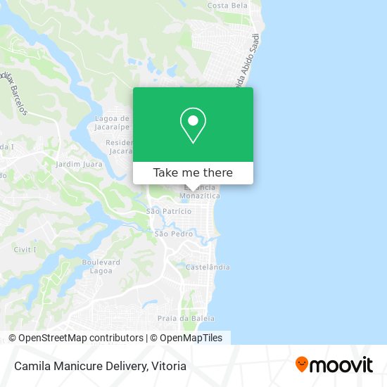 Camila Manicure Delivery map