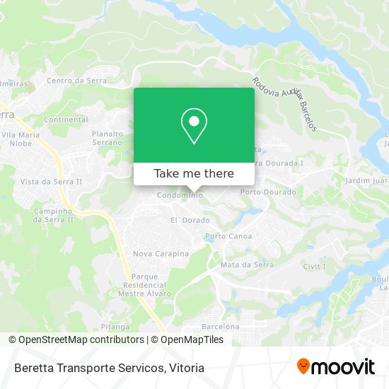 Beretta Transporte Servicos map