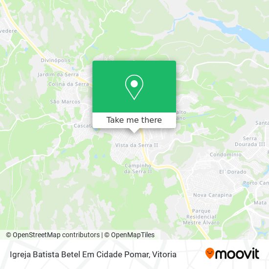 Igreja Batista Betel Em Cidade Pomar map