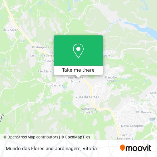 Mundo das Flores and Jardinagem map