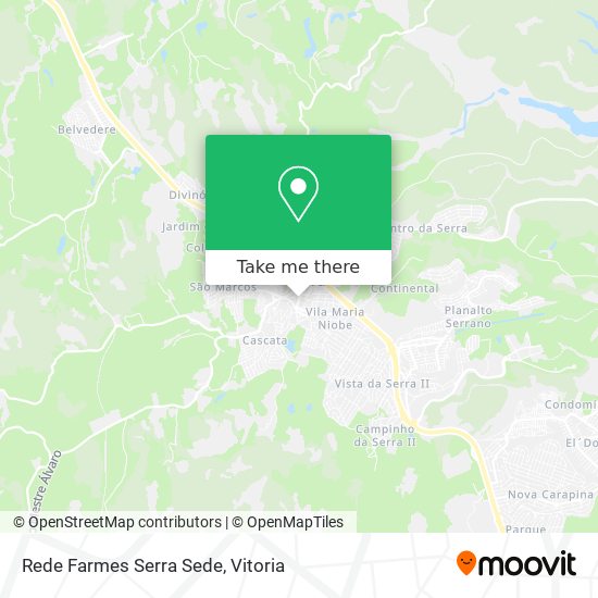 Rede Farmes Serra Sede map