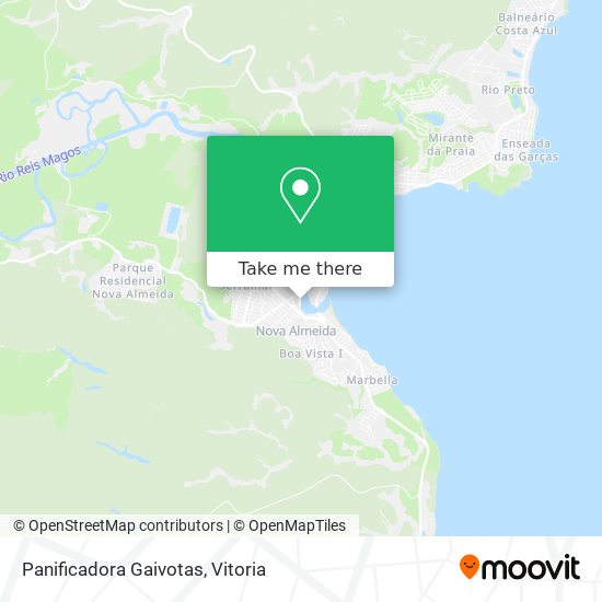 Panificadora Gaivotas map