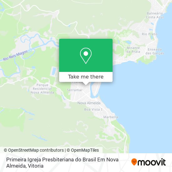 Primeira Igreja Presbiteriana do Brasil Em Nova Almeida map