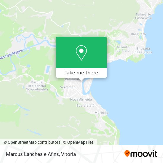 Marcus Lanches e Afins map
