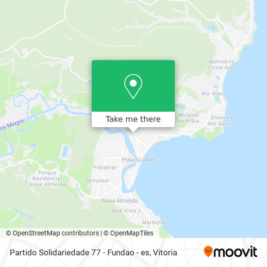 Partido Solidariedade 77 - Fundao - es map