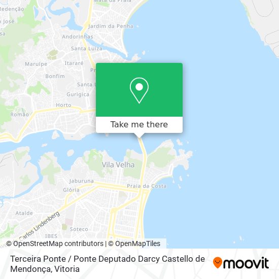 Terceira Ponte / Ponte Deputado Darcy Castello de Mendonça map
