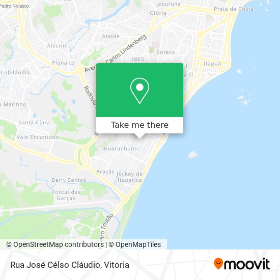 Rua José Célso Cláudio map