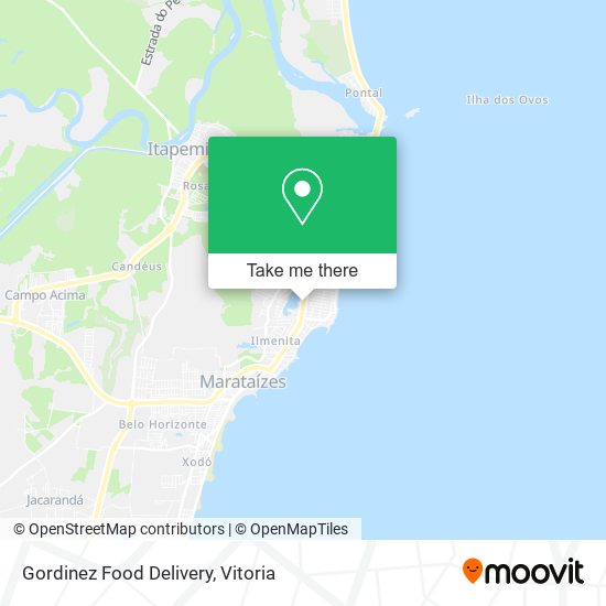 Gordinez Food Delivery map
