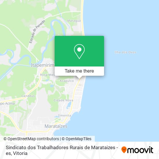 Sindicato dos Trabalhadores Rurais de Marataizes - es map