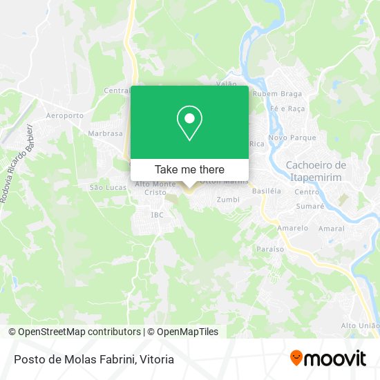 Posto de Molas Fabrini map