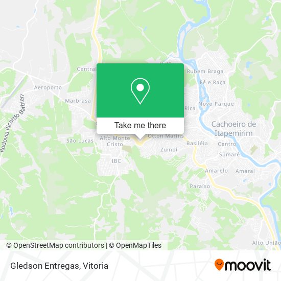 Gledson Entregas map
