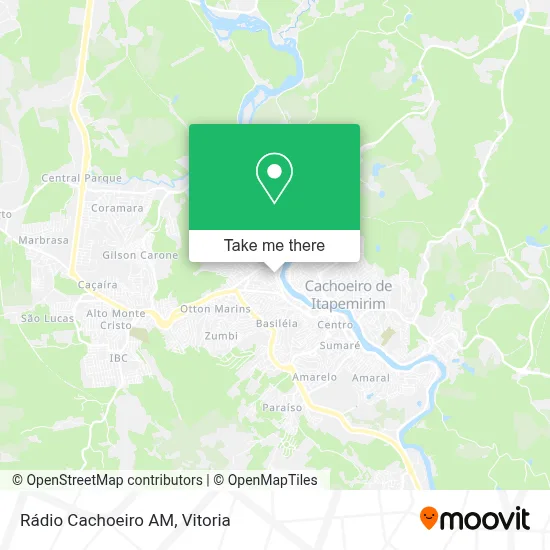 Rádio Cachoeiro AM map