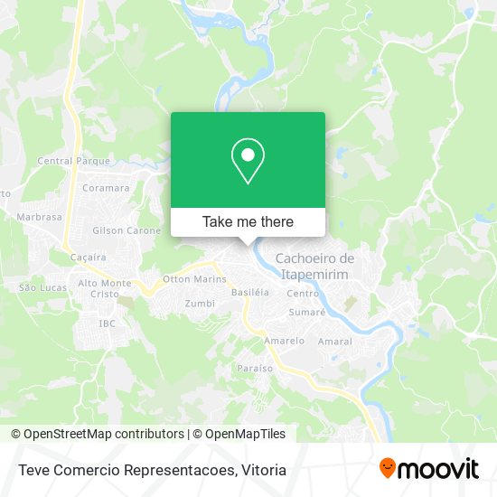 Teve Comercio Representacoes map