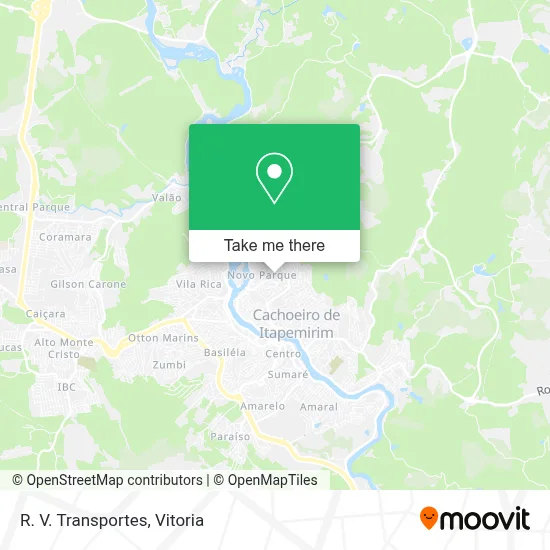 R. V. Transportes map