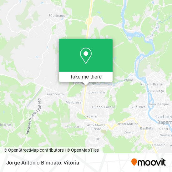 Jorge Antônio Bimbato map