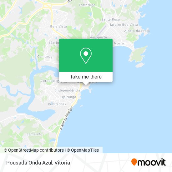 Pousada Onda Azul map