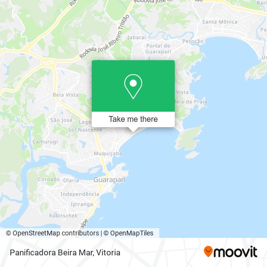 Panificadora Beira Mar map