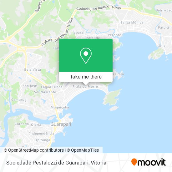 Sociedade Pestalozzi de Guarapari map