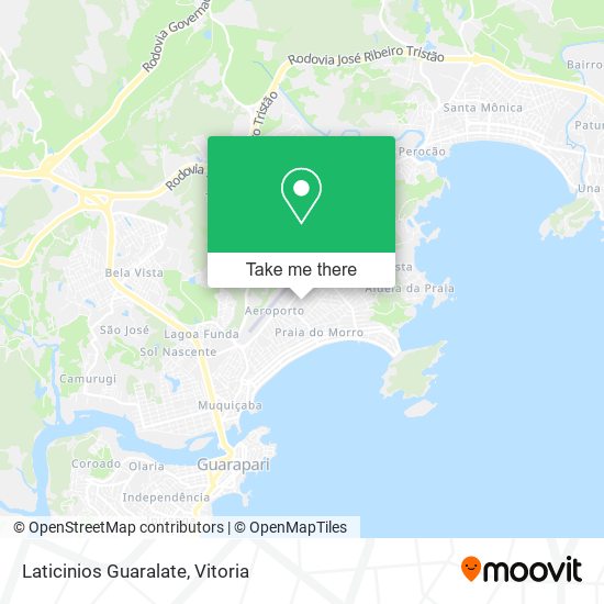 Laticinios Guaralate map