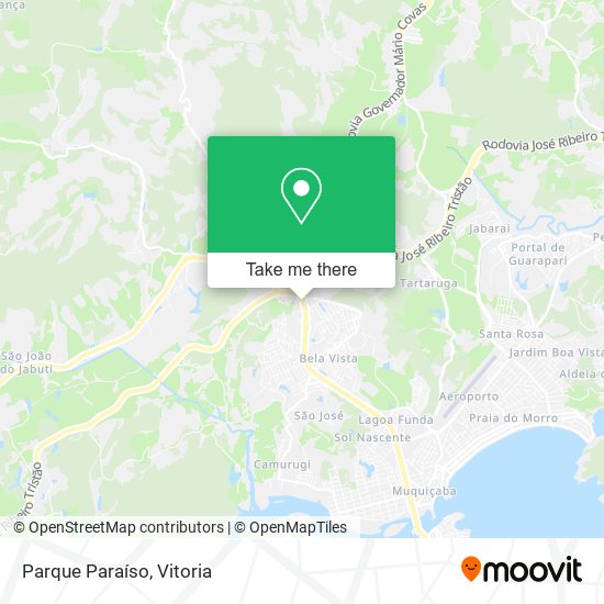Parque Paraíso map