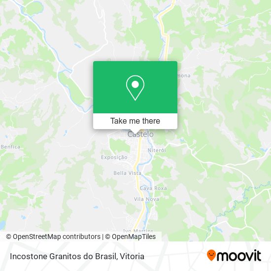 Mapa Incostone Granitos do Brasil