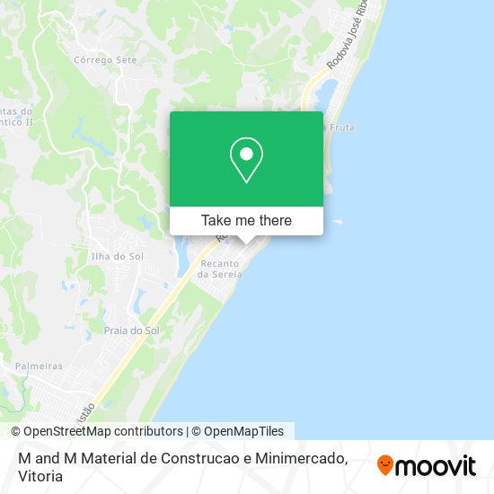 Mapa M and M Material de Construcao e Minimercado
