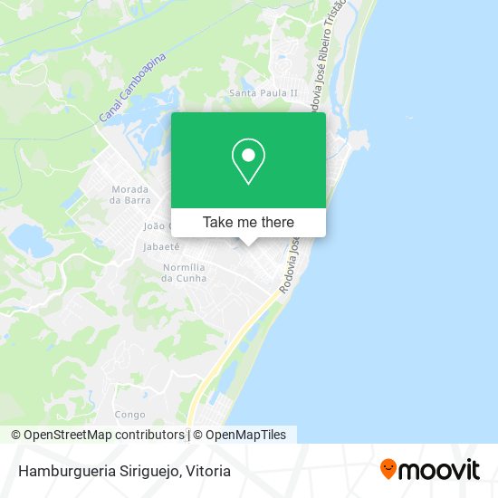 Hamburgueria Siriguejo map