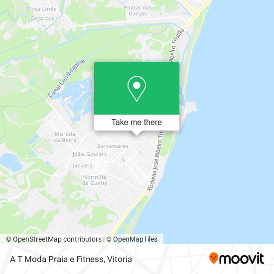 A T Moda Praia e Fitness map