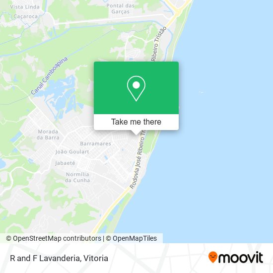R and F Lavanderia map