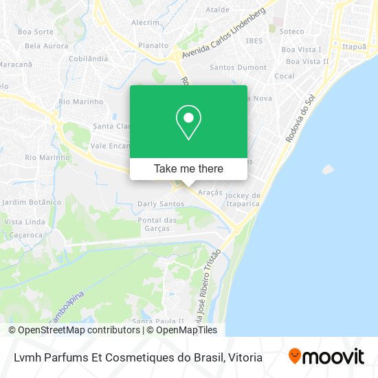 Lvmh Parfums Et Cosmetiques do Brasil map