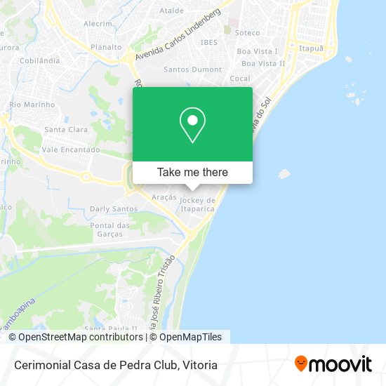 Cerimonial Casa de Pedra Club map