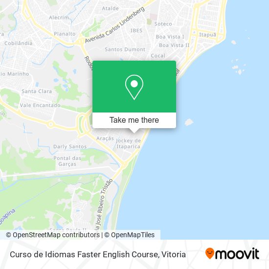 Curso de Idiomas Faster English Course map