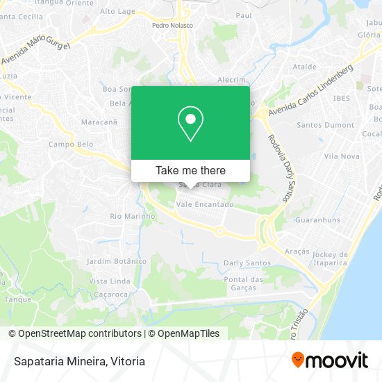 Sapataria Mineira map