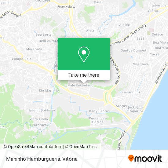 Mapa Maninho Hamburgueria