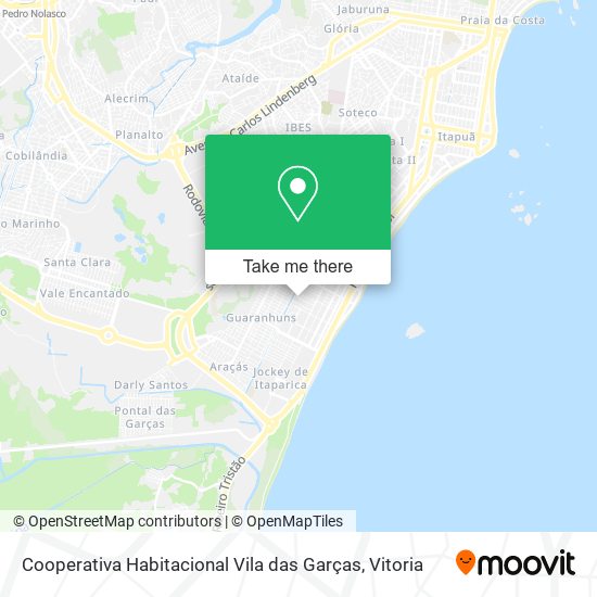 Cooperativa Habitacional Vila das Garças map